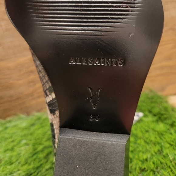 Host Pick 🥳🥳 New ALL SAINTS Lenora Snake Print Bootie Sz 36 - Picture 10 of 10